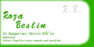 roza beslin business card